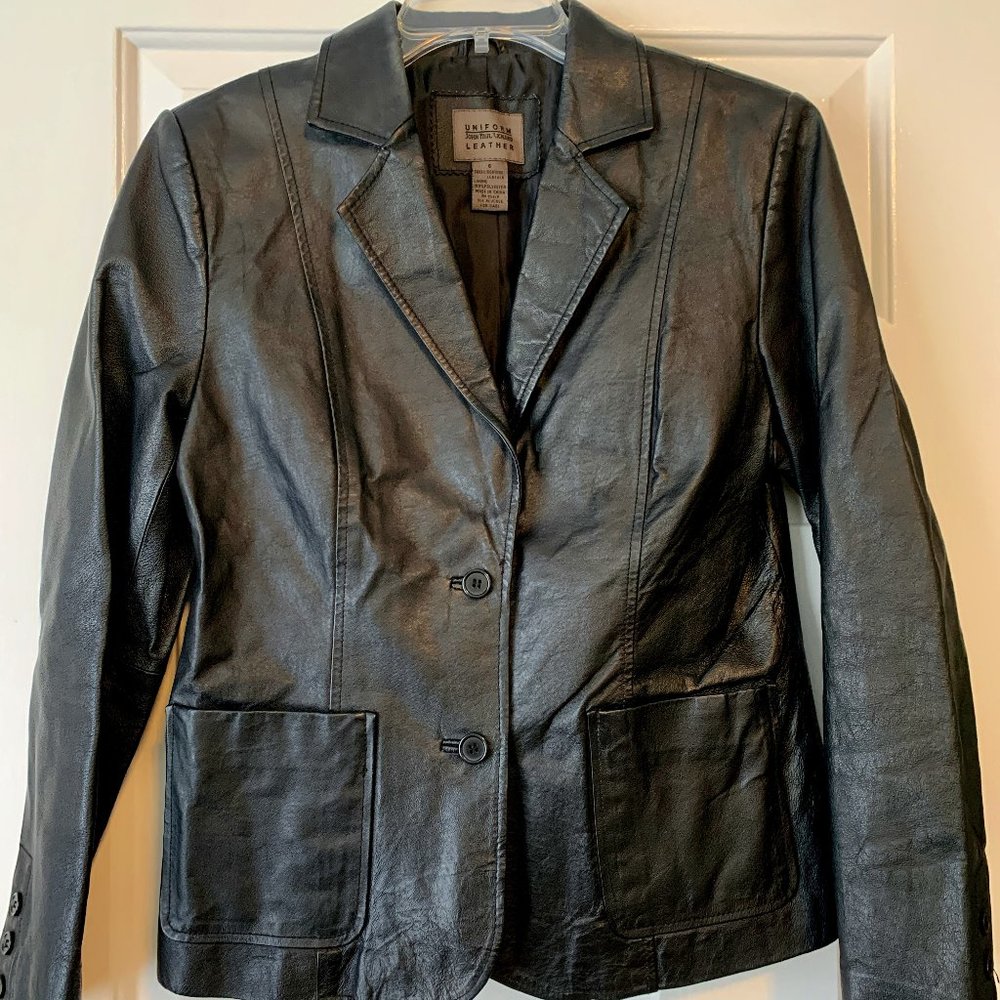 Vintage Black Leather Jacket